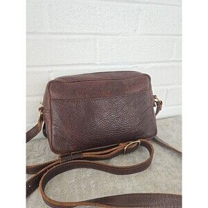 Portland Leather Goods Camera Bag Crossbody Brown Color